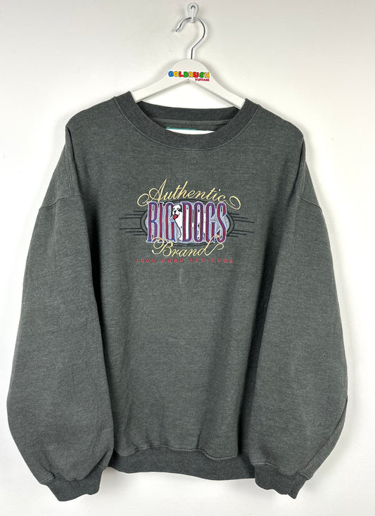 VINTAGE BIG DOGS SWEATER L