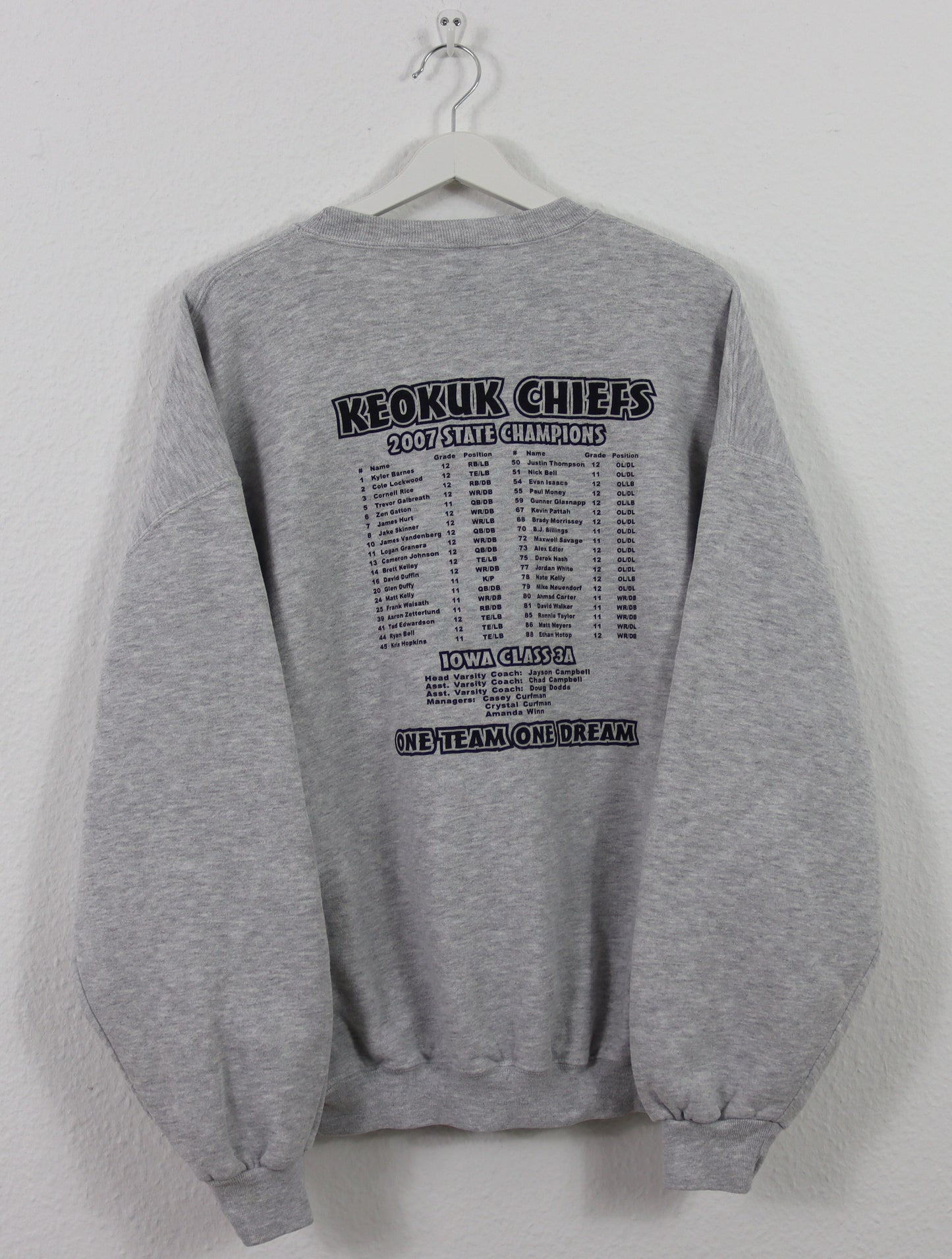 VINTAGE KEOKUK STATE SWEATER XXL