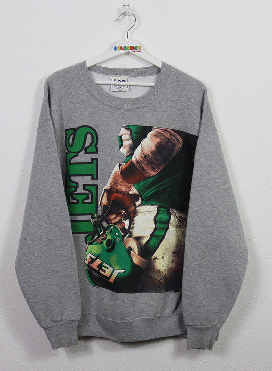 VINTAGE LEE JETS SWEATER L