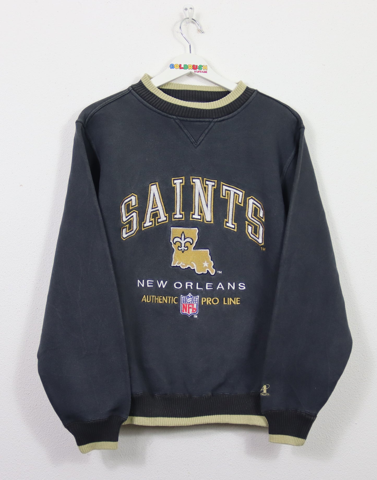 VINTAGE SAINTS NEW ORLEANS SWEATER S