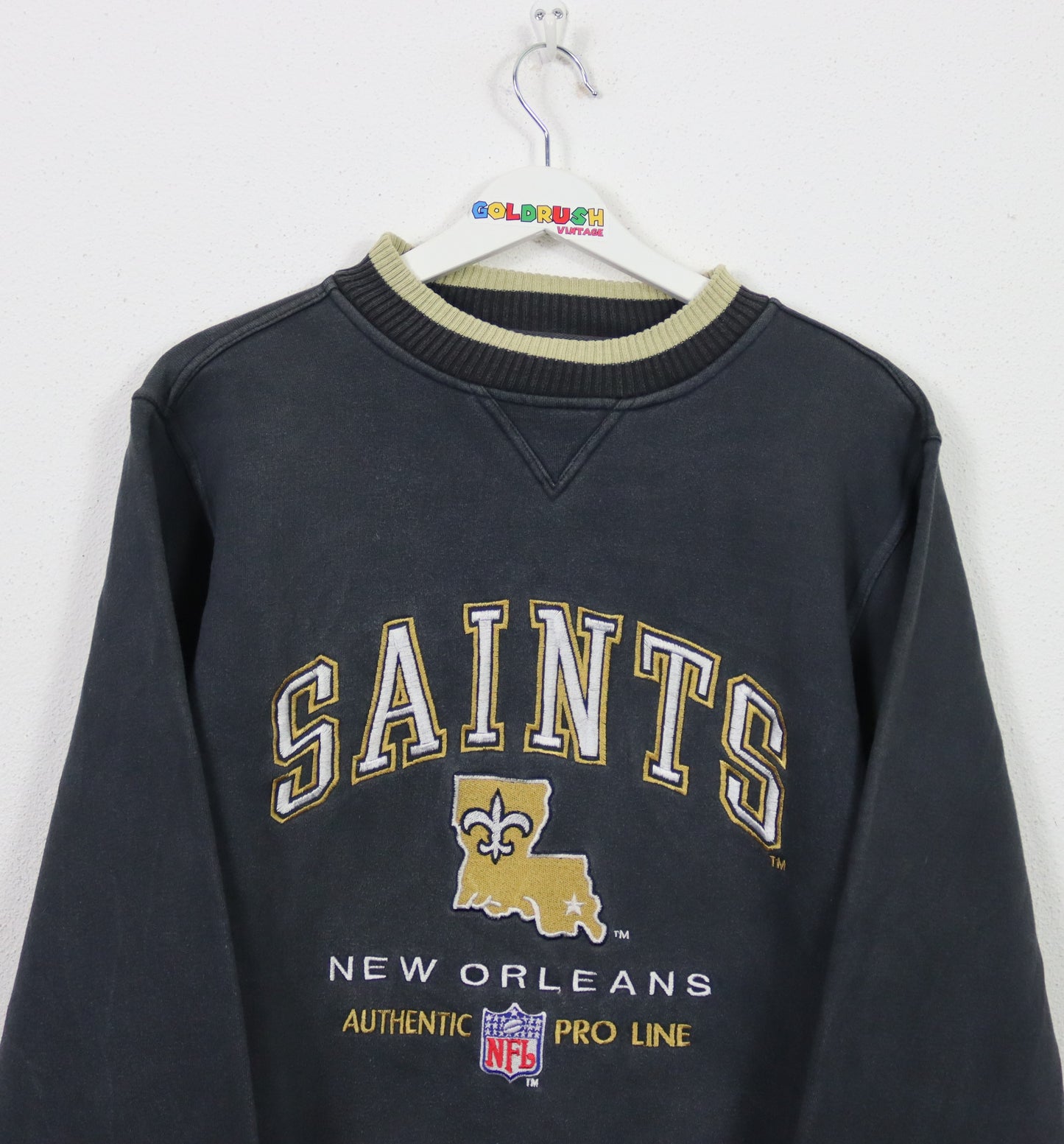 VINTAGE SAINTS NEW ORLEANS SWEATER S