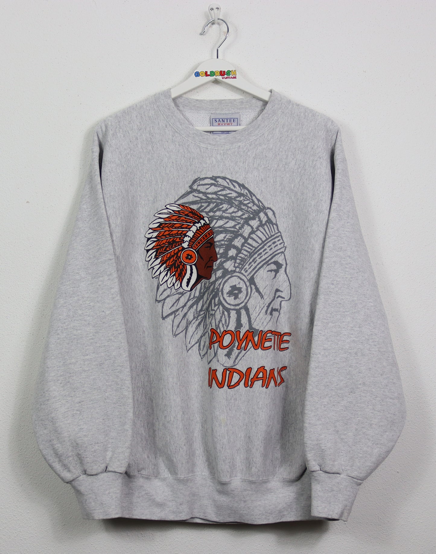 VINTAGE POYNETTE INDIANS SWEATER L