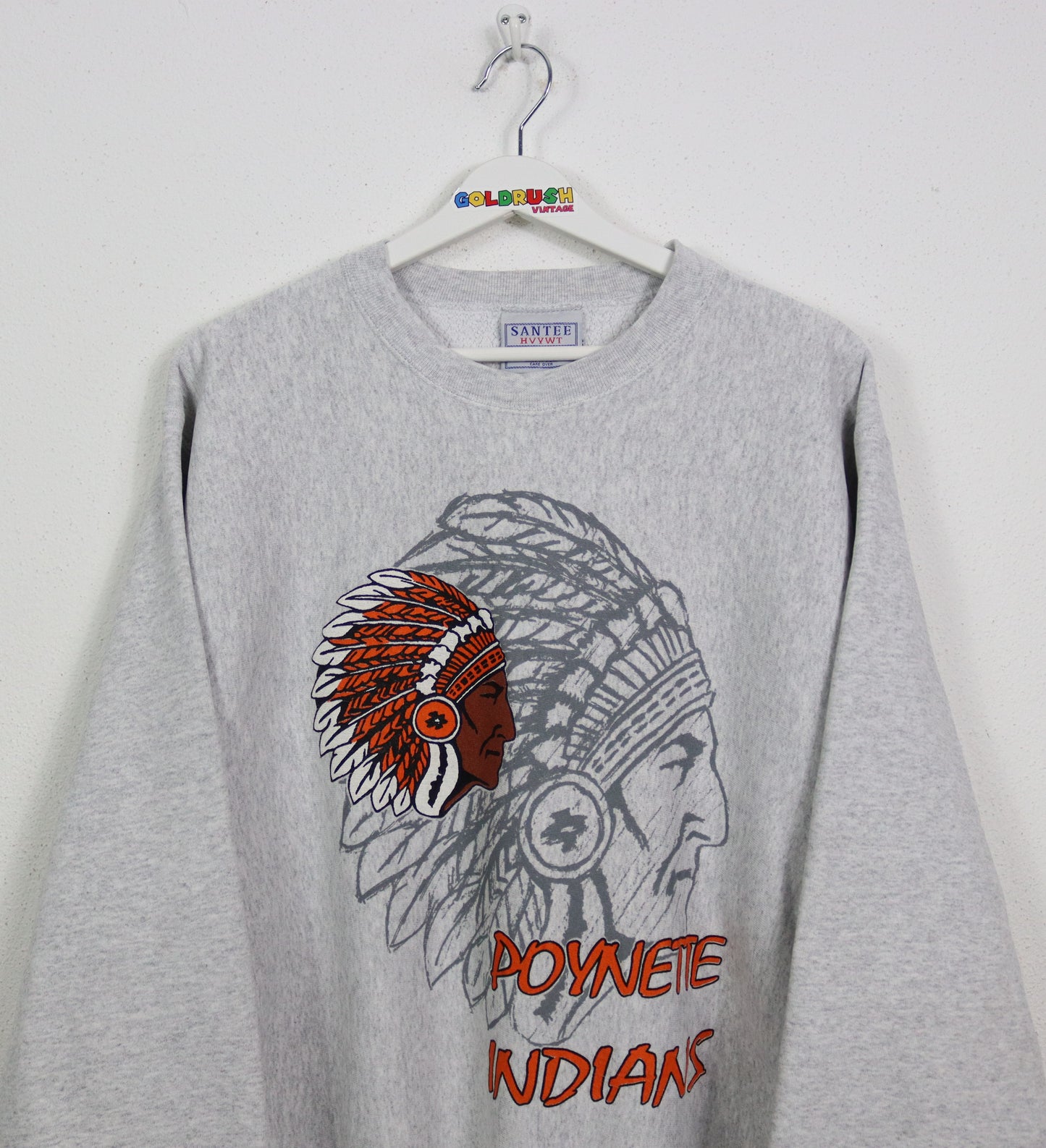 VINTAGE POYNETTE INDIANS SWEATER L