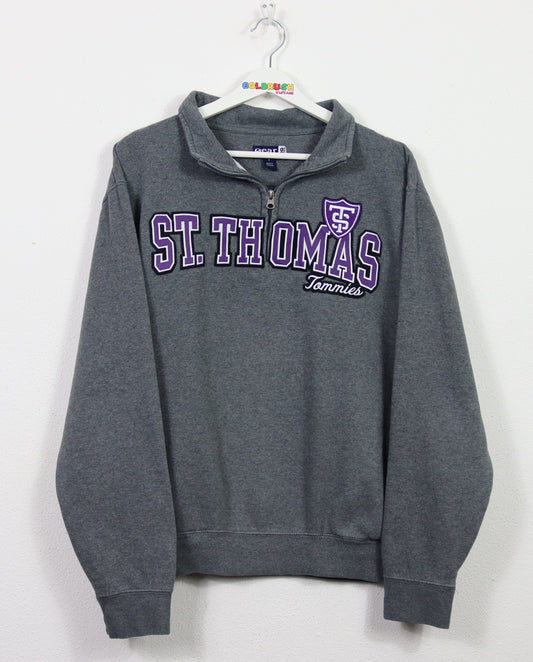 VINTAGE ST.THOMAS ZIP SWEATER M