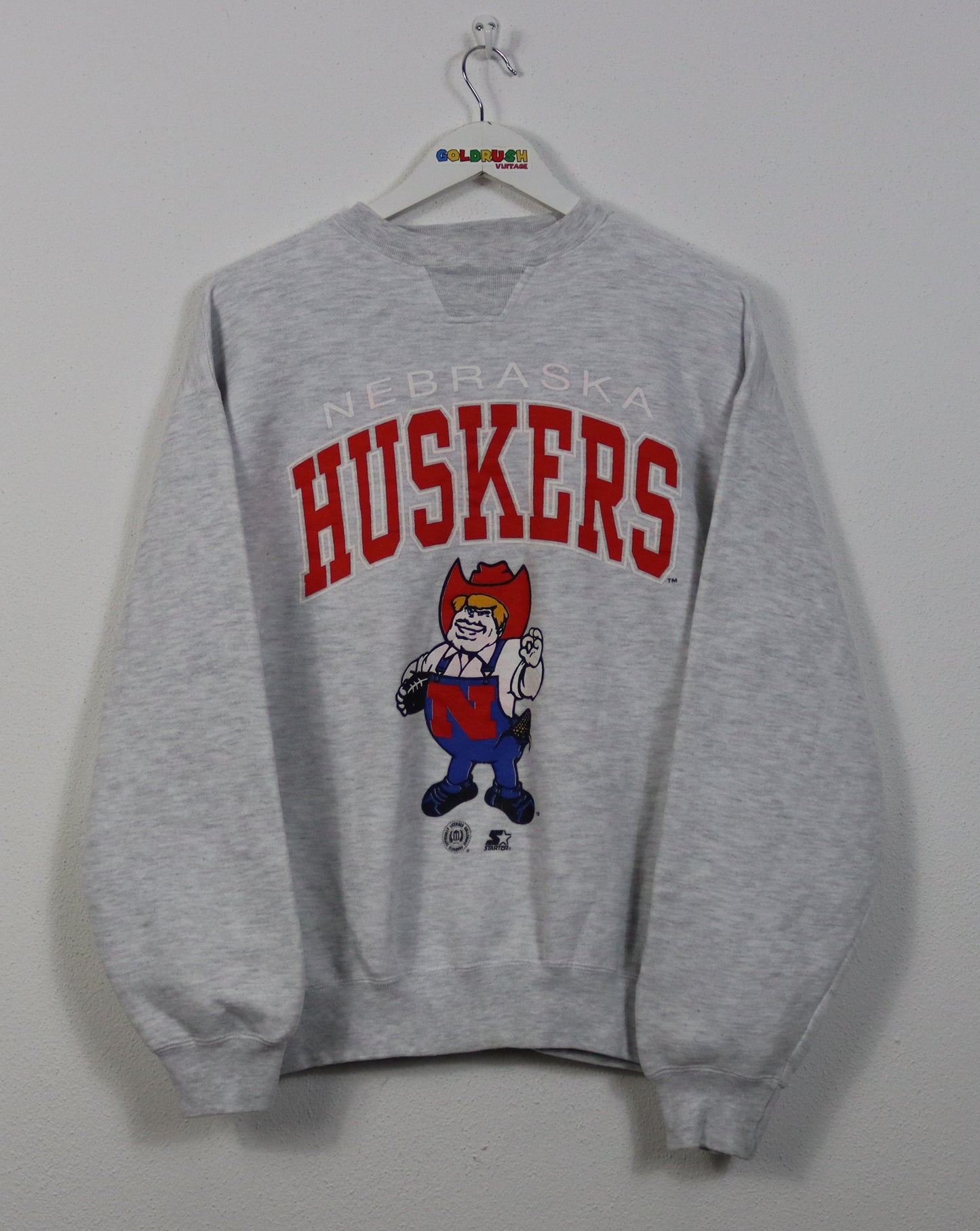 VINTAGE STARTER NEBRASKA HUSKERS SWEATER M