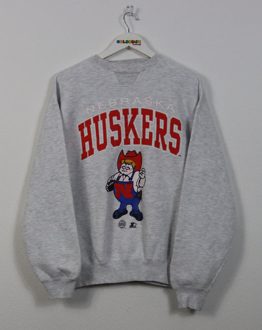 VINTAGE STARTER NEBRASKA HUSKERS SWEATER M