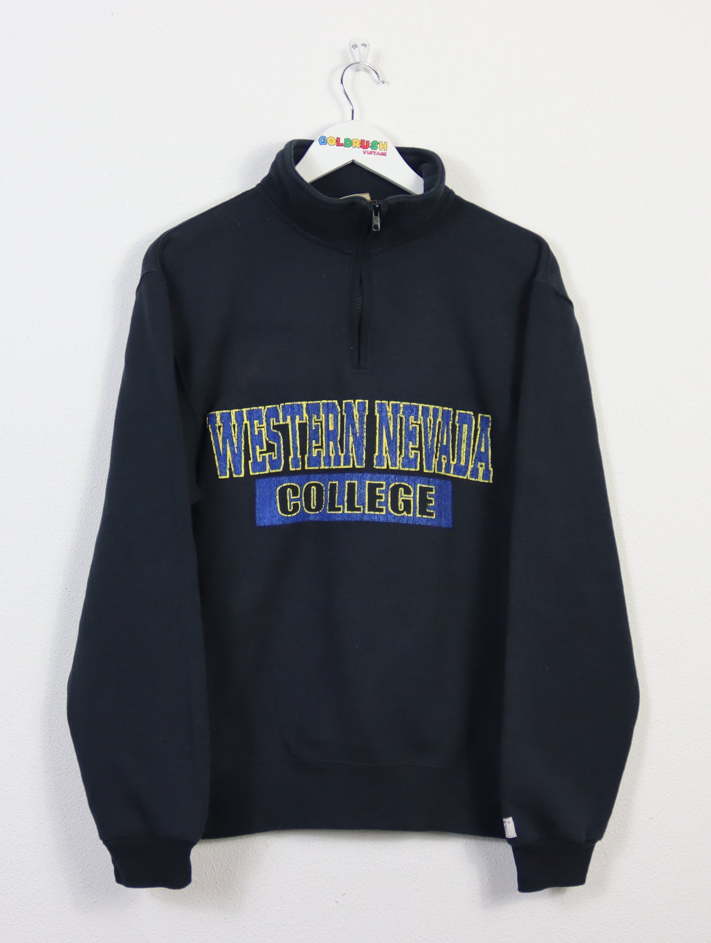 VINTAGE WESTERN NEVADA COLLEGE ZIP SWEATER S