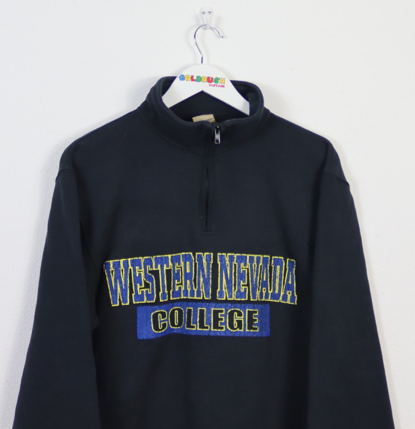 VINTAGE WESTERN NEVADA COLLEGE ZIP SWEATER S