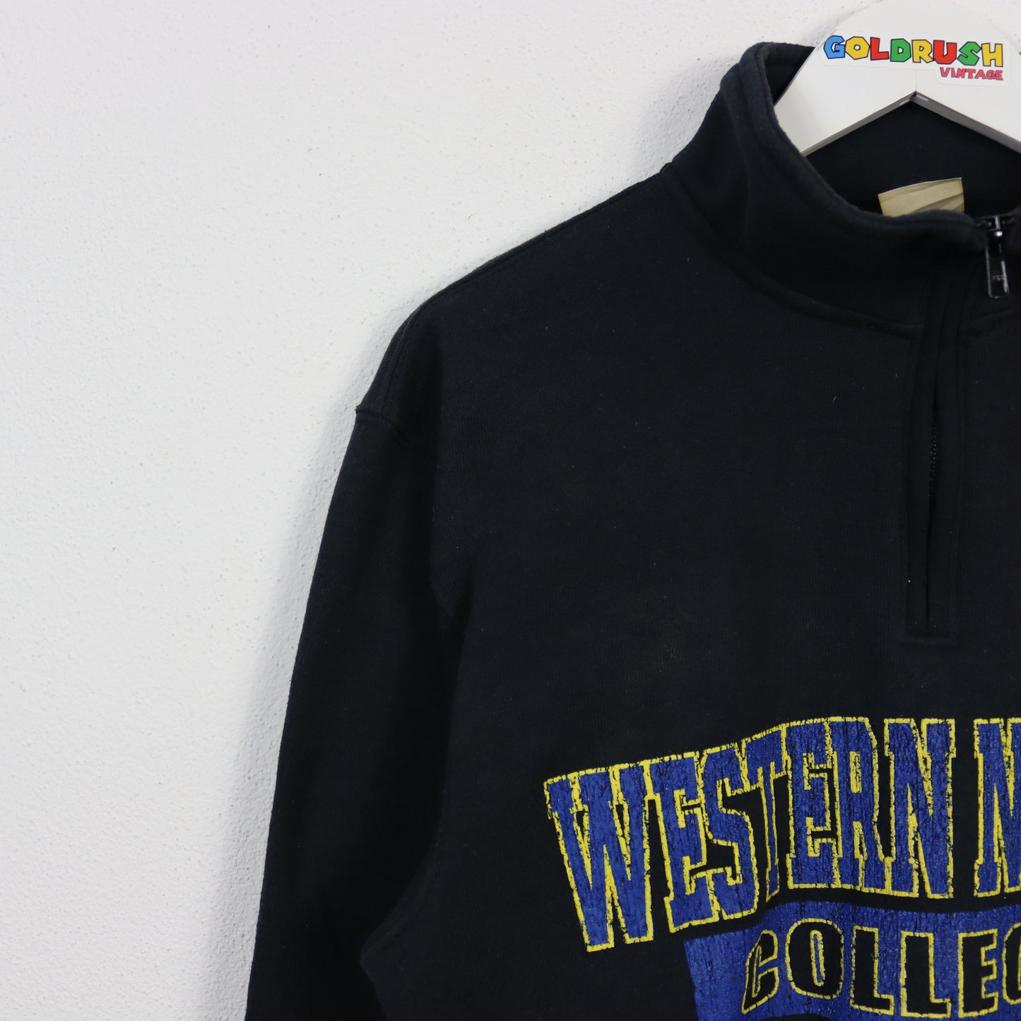 VINTAGE WESTERN NEVADA COLLEGE ZIP SWEATER S